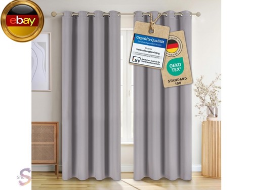 Verdunklungsvorhänge 2er set - verdunklungsvorhänge,